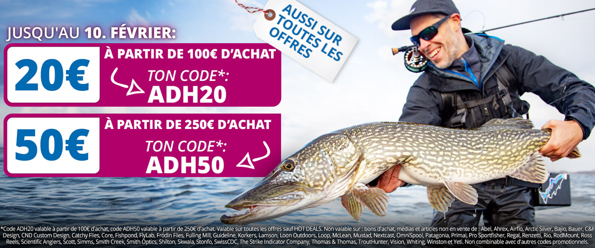 20€ ou 50€ de remise avec Code ADH20 ou ADH50