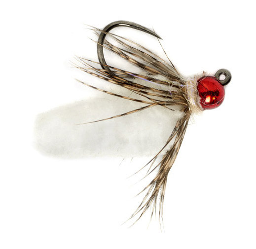 Nymphes Fulling Mill - Mop Fly White Barbless