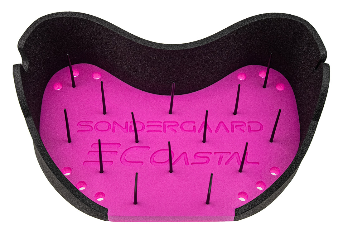 Sondergaard panier à lignes Coastal Stripping Basket black & pink