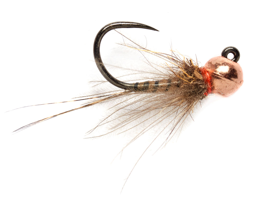Nymphe Fulling Mill - Fil de Croston Perle de cuivre Quill Barbless