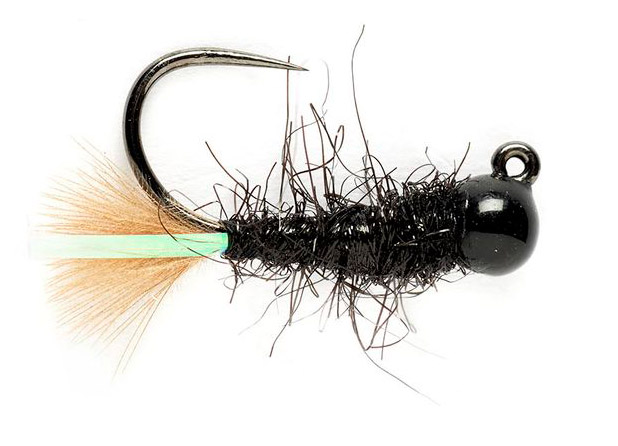 Nymphes Fulling Mill - Tungsten KJ Black Jig Barbless