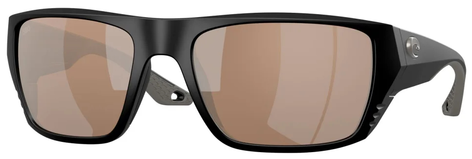 Costa lunettes polarisantes Finlet Matte Black (Copper Silver Mirror 580G)