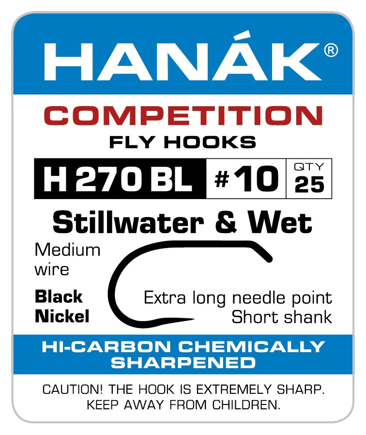 Hanak H 270 BL Hameçon Stillwater & Wet Fly
