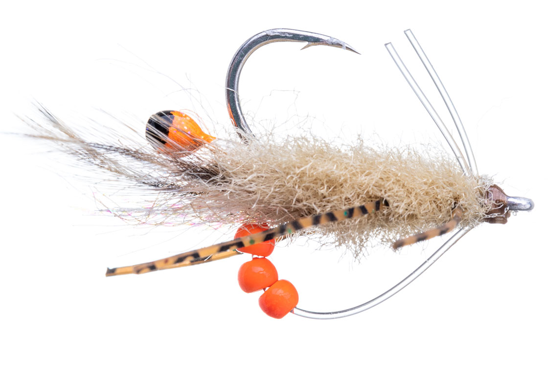 H2O Mouche d'eau salée - Rolling Bead Fishient Crab tan