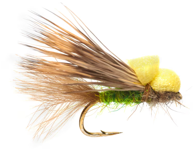 Fulling Mill Tactical Dryfly Procter's Bounce Back Caddis Yellow #12 Mouche sèche