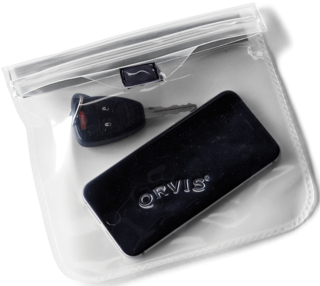 Orvis Waterproof Pocket Pochette étanche pour smartphone, clés de voiture, papiers, etc.
