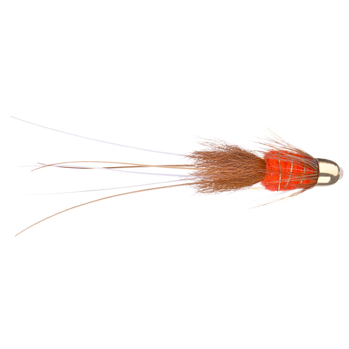 Superflies Mouche à saumon - Frances Fire Orange Brass Conehead