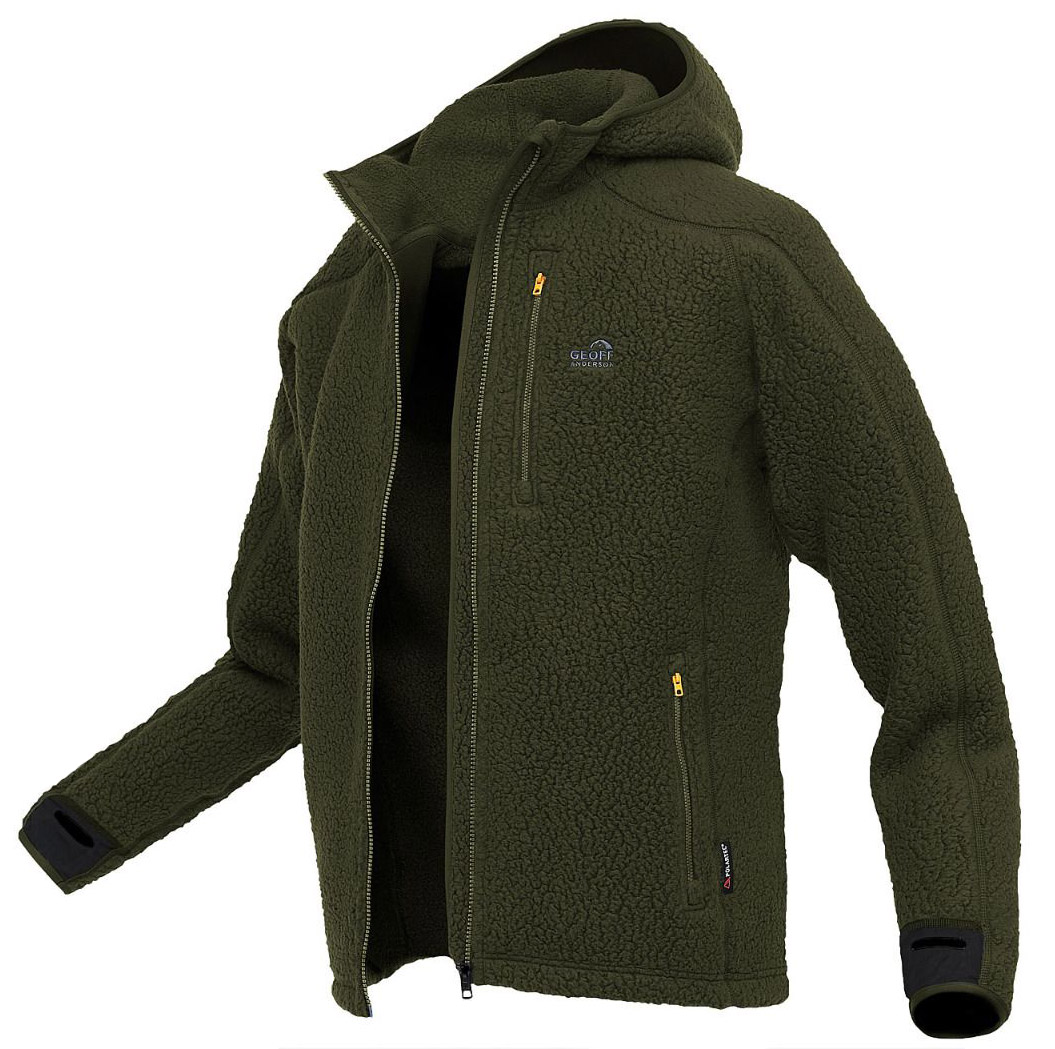 Geoff Anderson Veste polaire Teddy green