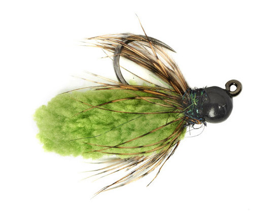 Nymphes Fulling Mill - Mop Fly Chartreuse Barbless