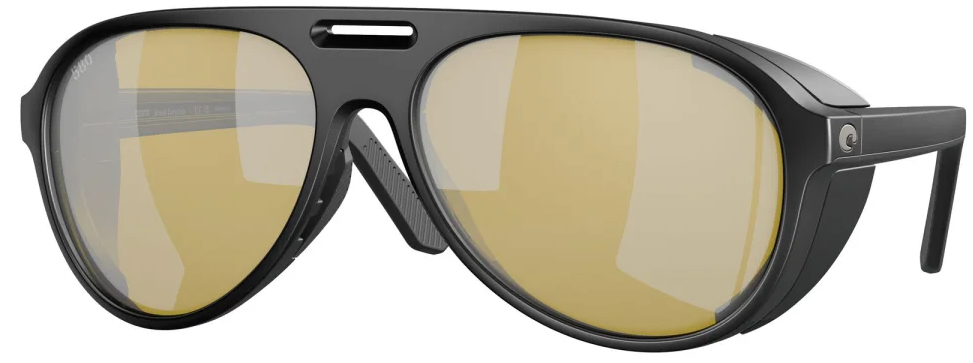 Costa Lunettes polarisantes Grand Catalina Matte Black (Sunrise Silver Mirror 580G)