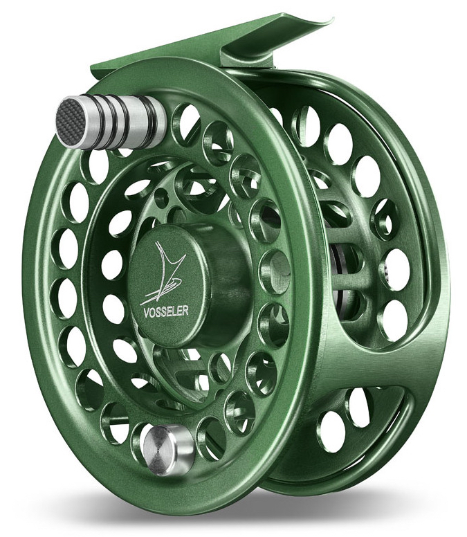 Vosseler DC2 moulinets de mouche vert