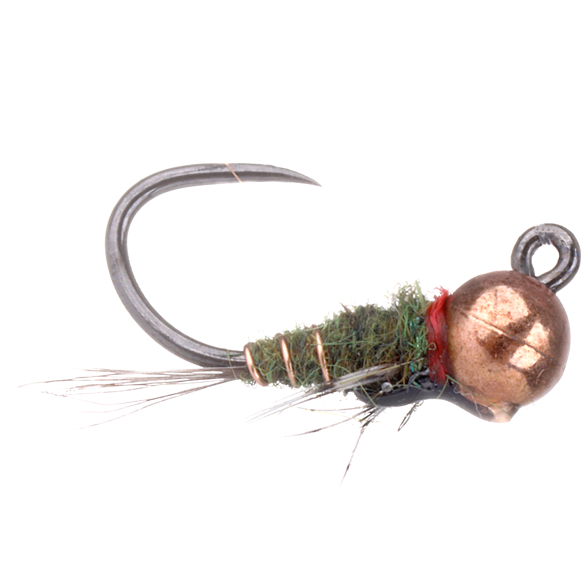The Fly Emporium Nymphe Olive Hare's Ear Barbless