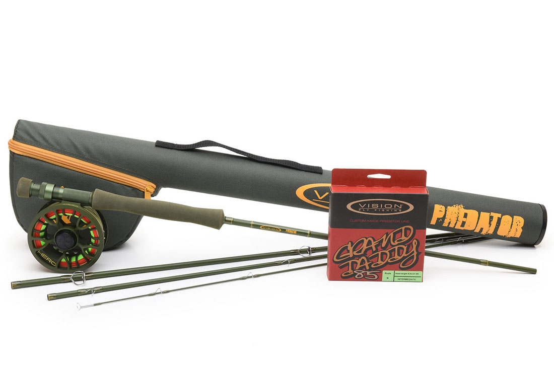 Vision PREDATOR Outfit # 9 - 9 ft Kit de cannes à mouche pour brochet
