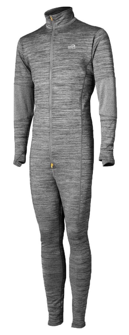 Geoff Anderson WizWool 210 Combinaison thermique manches longues Bibfleece gris foncé