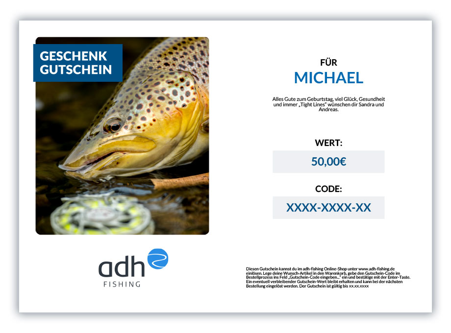 Bon d'achat adh-fishing à imprimer (motif et valeur au choix)