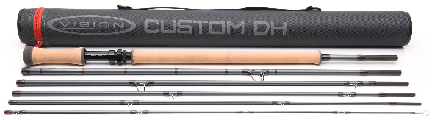 Vision Custom DH Cannes à mouche à deux mains 6 pc.