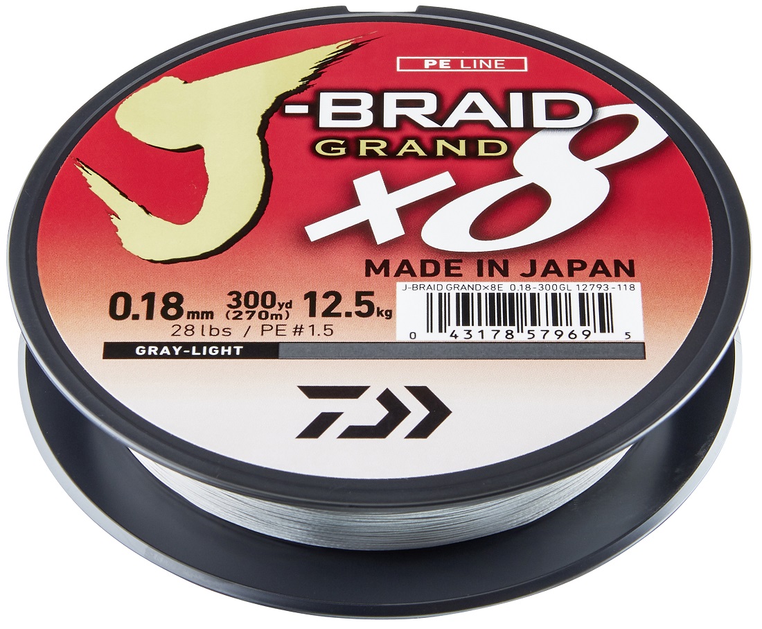 Daiwa J-Braid Grand X8E 270 m grey light 8 - thread line