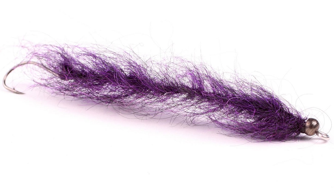 Guideline Mouche à truite de mer - Borstemark purple/black