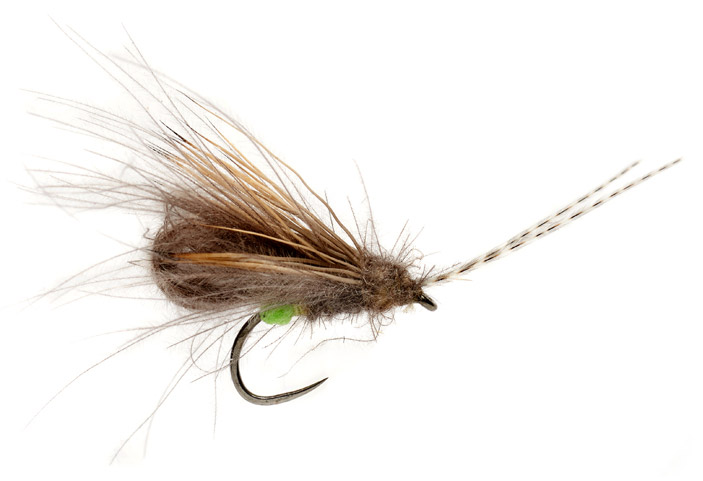 Mouche sèche Fulling Mill - McPhail Bubble Wing Caddis Grannom Barbless