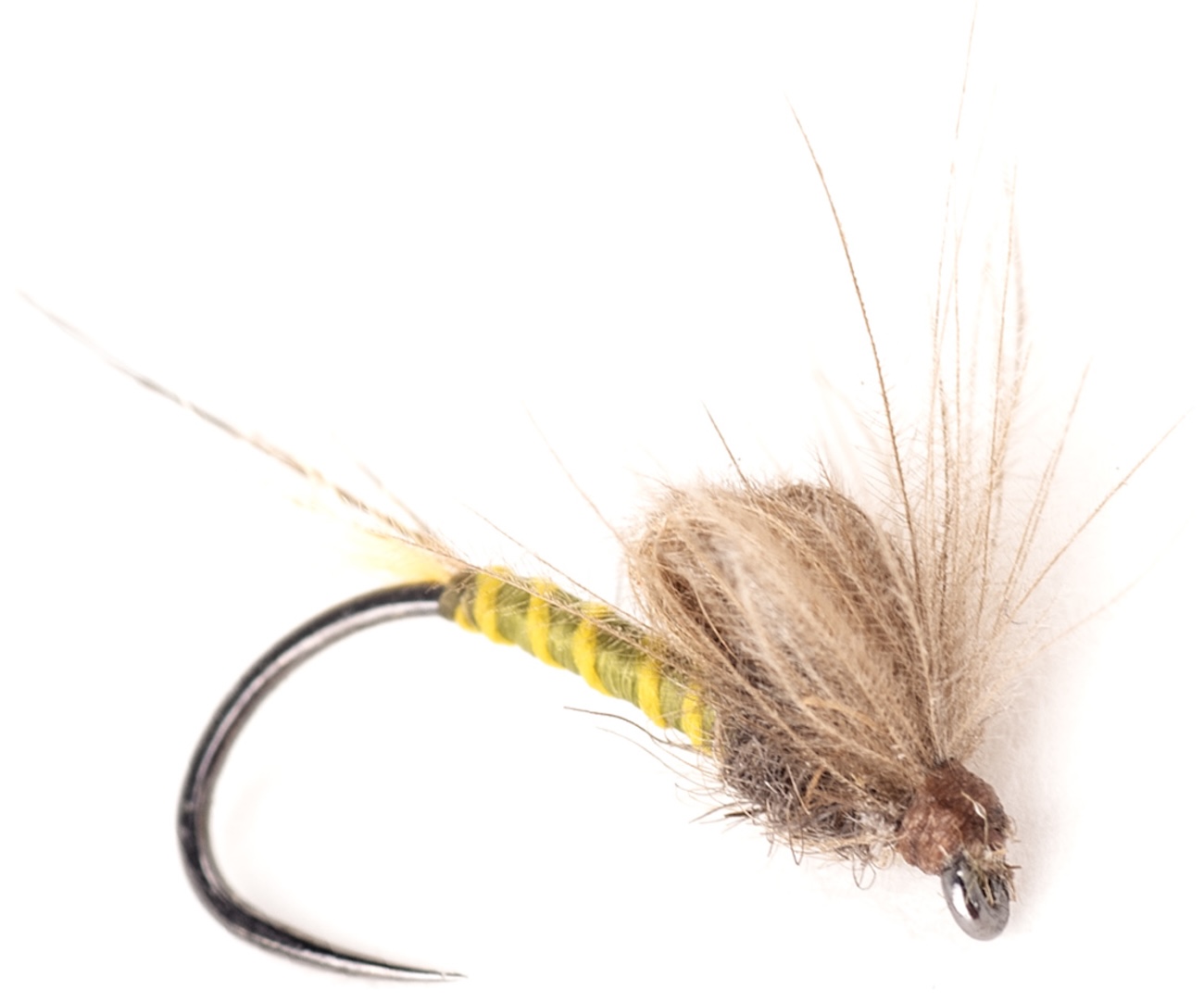 Guideline Mouche sèche Bubble Emerger Olive Barbless