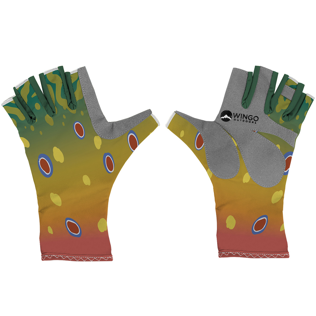 Gants Wingo Fish Skin Sun Glove Brook Trout