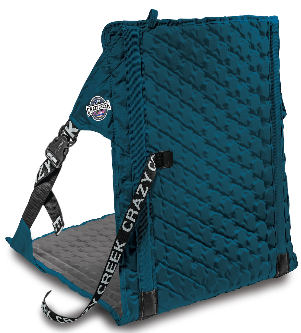 Crazy Creek HEX 2.0 LongBack Chair bleu aleutian/argenté