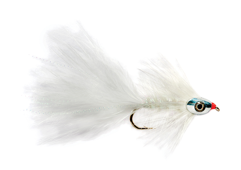 Fulling Mill Streamer - Wooly Bugger blanc