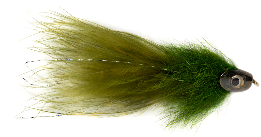 Fulling Mill Streamer - Ronan's Possum Streamer Machine verte