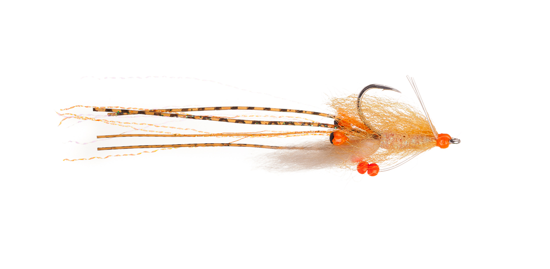 Fishient H2O Mouche d'eau salée - Rolling Bead Spawning Shrimp orange