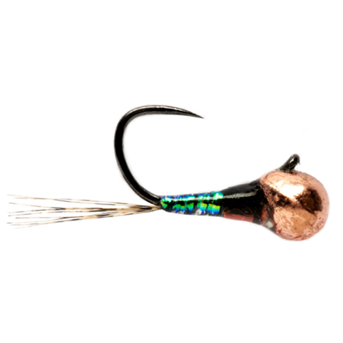 Nymphes Fulling Mill - Croston's FMJ Micro Perdigon Olive Widow Barbless