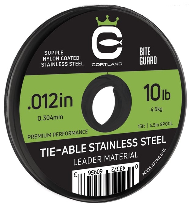 Cortland Tie-Able Stainless Steel Leader Material Green 15 ft bas de ligne en acier