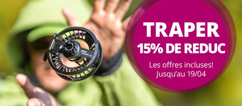 TRAPER: 15% sur tout, jusqu'au 19/4