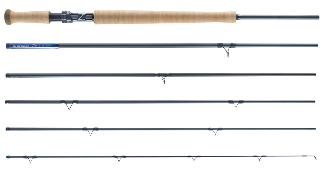 Loop ZT-Series 6pc Travel Cannes à mouche à deux mains