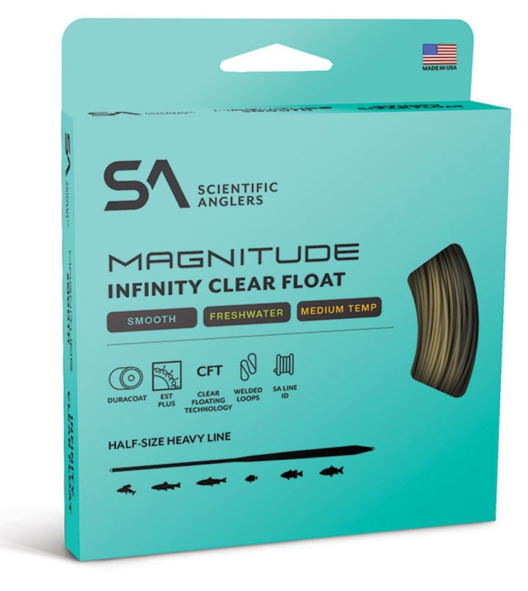 Scientific Anglers Magnitude Smooth Infinity Floating Clear Head WF ligne à mouche Buckskin