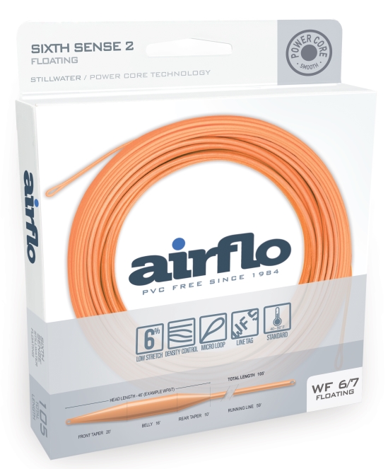 Airflo Sixth Sense 2 - Floating Long Belly Distance ligne à mouche Peach