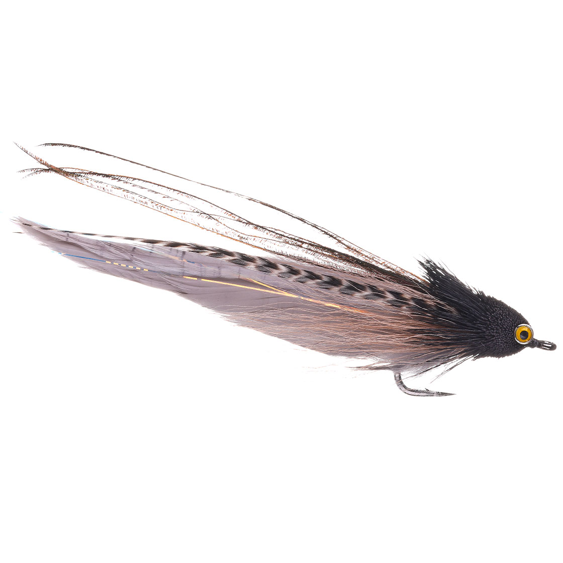Superflies Streamer Andino Deceiver Noir & Gris