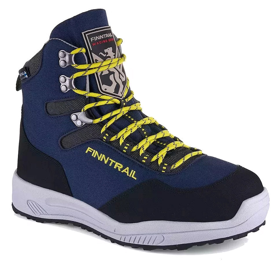 Finntrail Chaussures de wading Sportman Blue semelle en caoutchouc