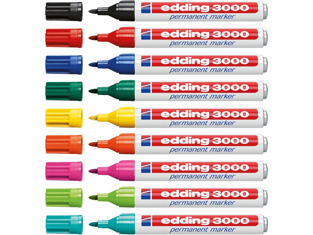 Edding 3000 Marqueurs permanents Crayons