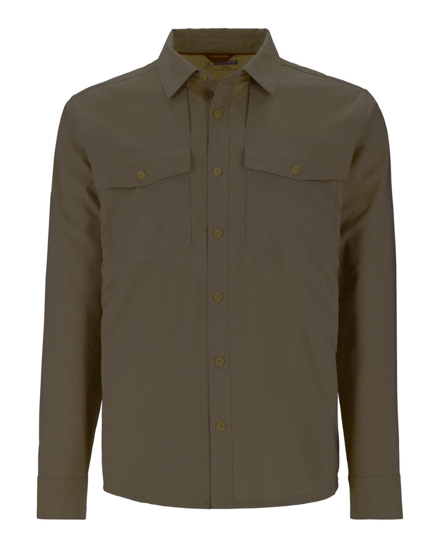 Simms No-See-Um Bugstopper Shirt Chemise avec protection anti-insectes Loden Heather