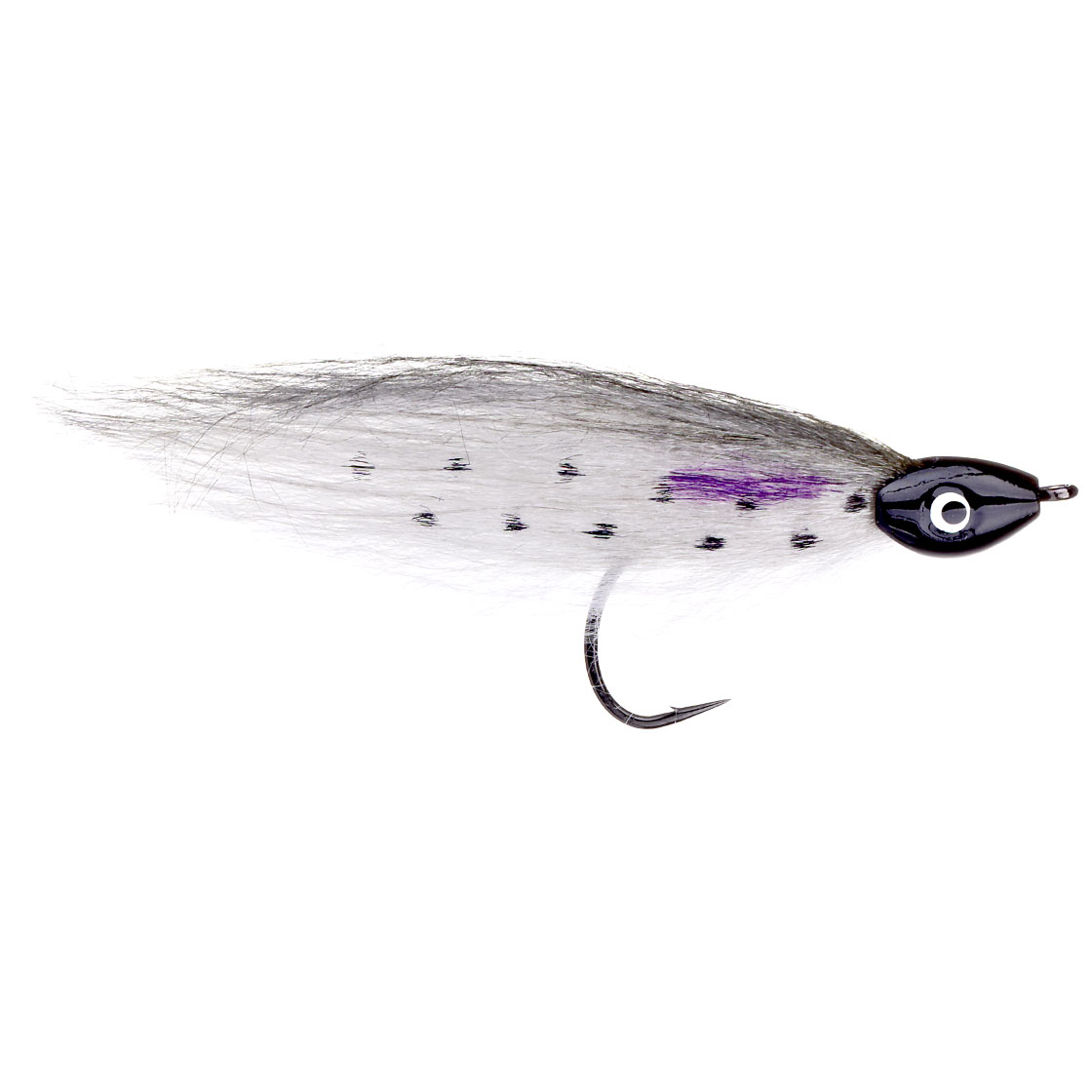 ver streamer tête de poisson truite arc-en-ciel
