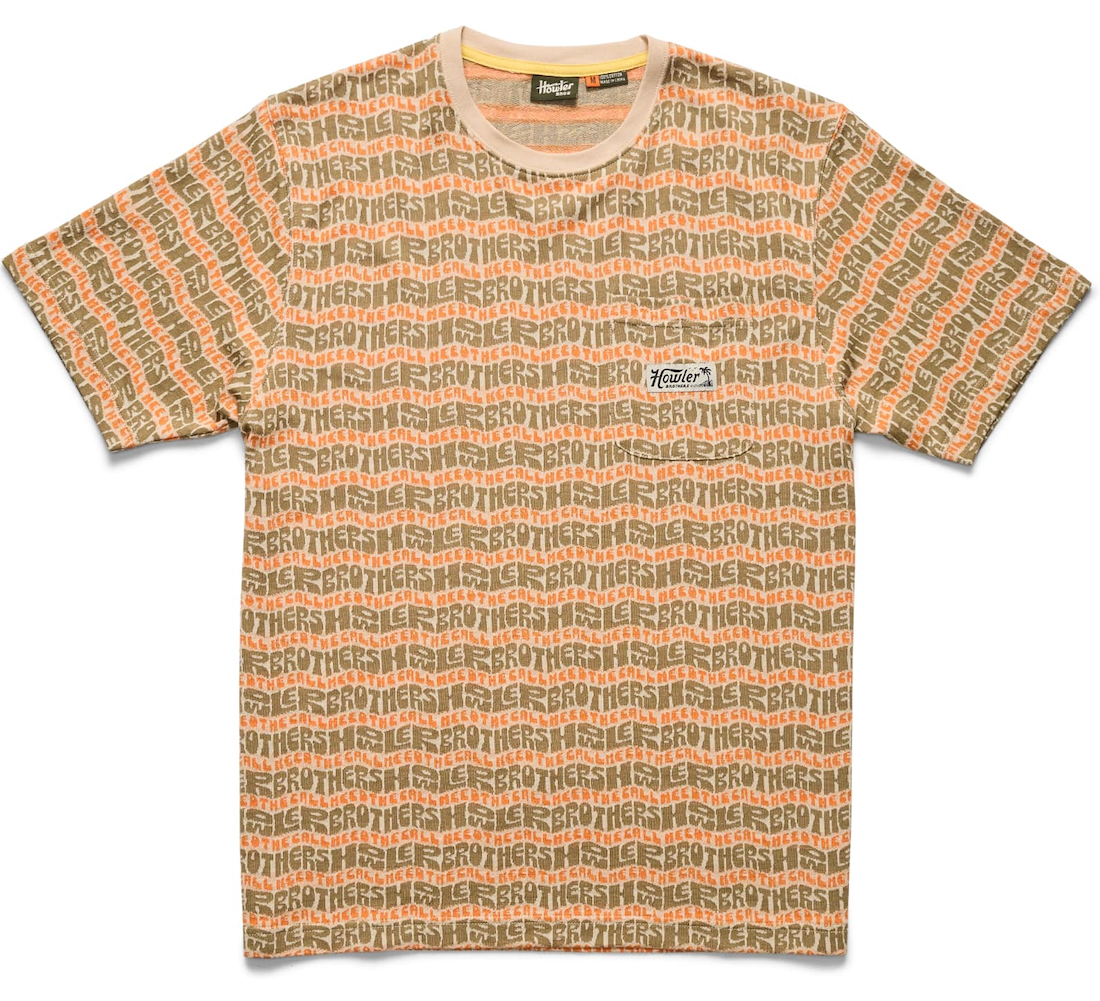 Howler Brothers T-shirt Jacquard HB Flow Sand