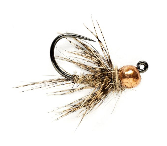 Nymphes Fulling Mill - Tungsten KJ March Brown Jig Barbless