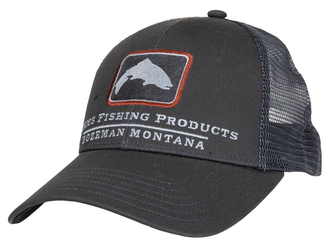 Simms Trout Icon Trucker Cap casquette carbone