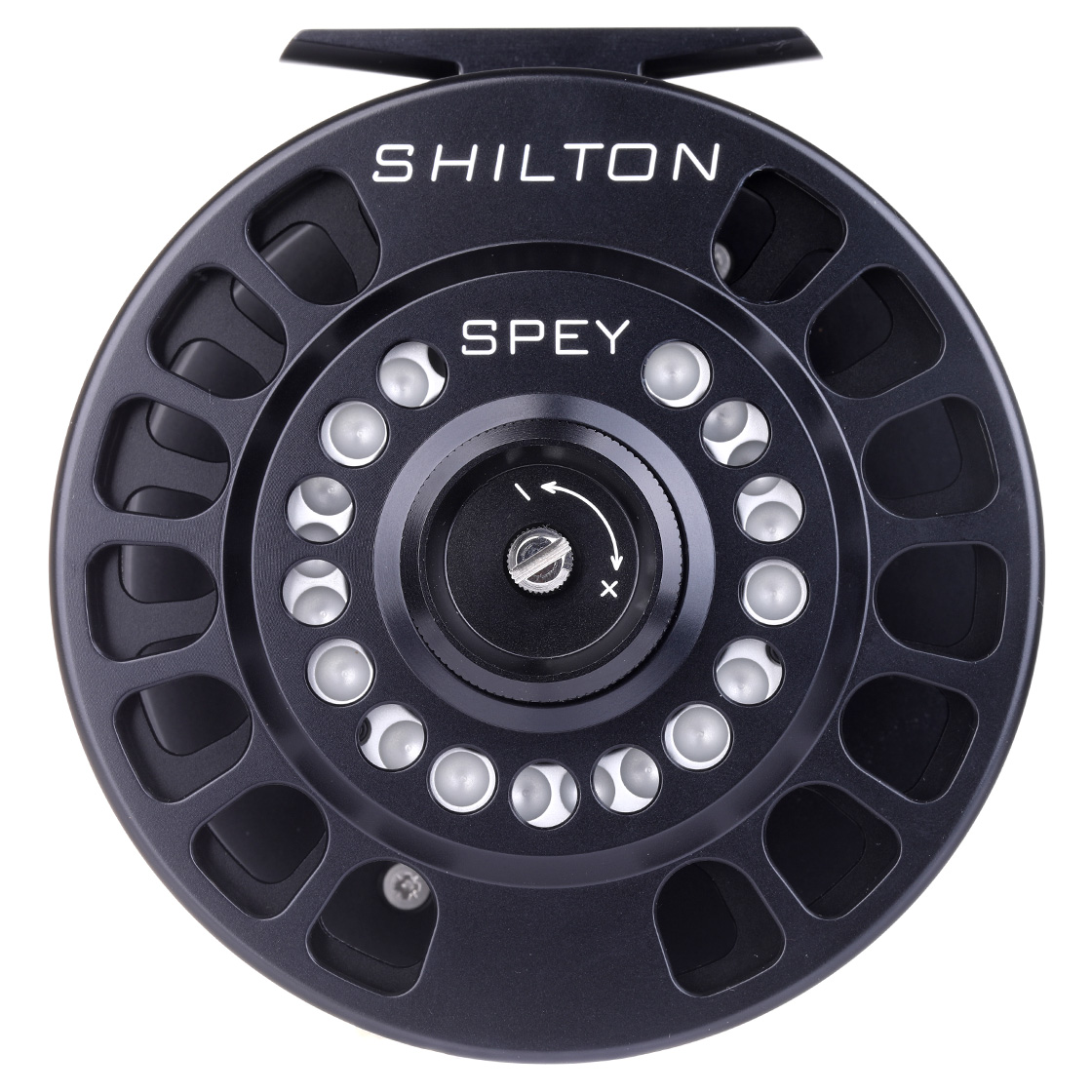 Shilton SL Spey Reel Large Arbor moulinets de mouche Black