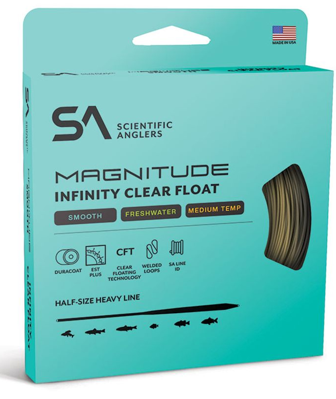 Scientific Anglers Magnitude Smooth Infinity Floating 10' Clear Tip WF ligne à mouche Buckskin