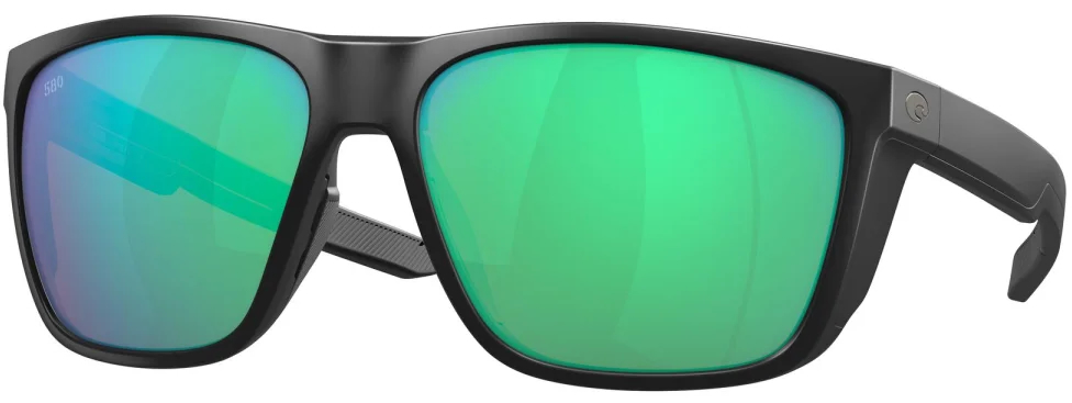 Costa Lunettes polarisantes Ferg XL Matte Black (Green Mirror 580G)