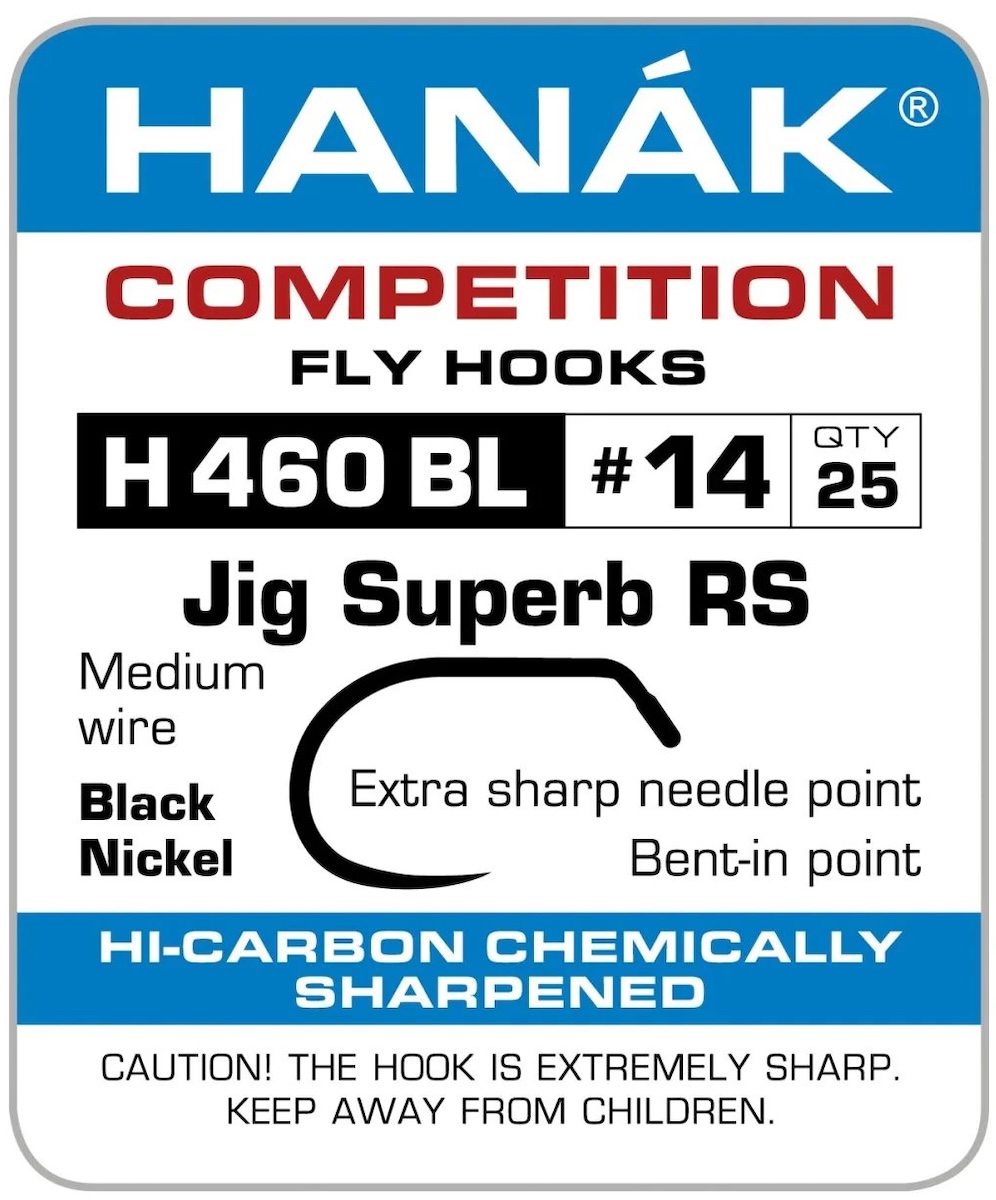 Hanak H 460 BL Jig Superb RS hameçon nymphes
