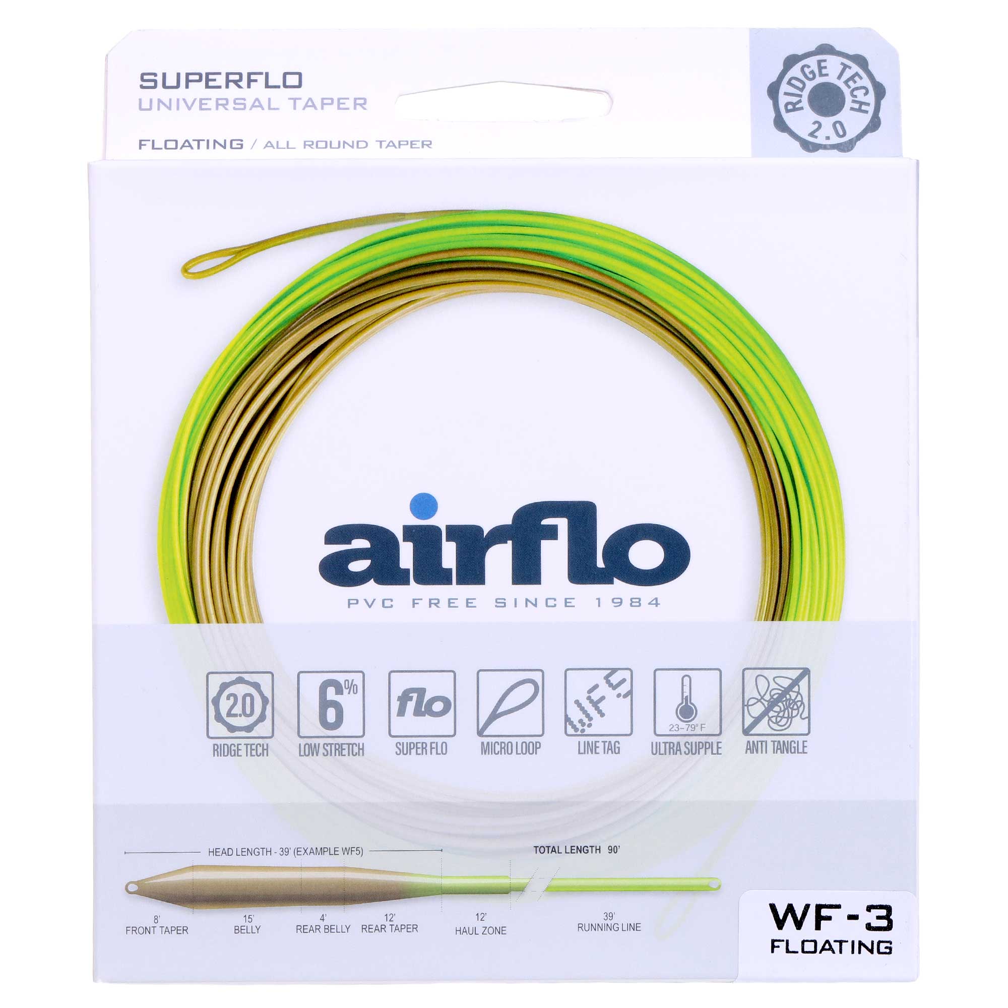 Airflo Freshwater Superflo Ridge 2.0 WF Universal Taper ligne à mouche