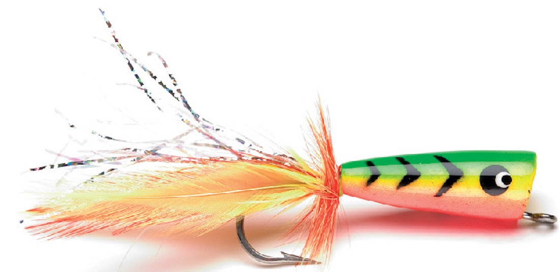 Umpqua Fly Salt Water Popper Dorado Vert/Jaune #2/0
