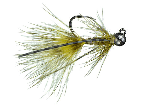 MFC Jig Mini Bugger Olive Nymphes Barbless